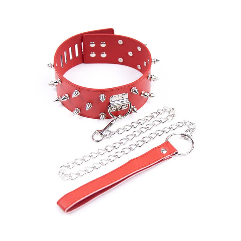 Collier de Jeu Puppy Play Ajustable - Accessoire BDSM