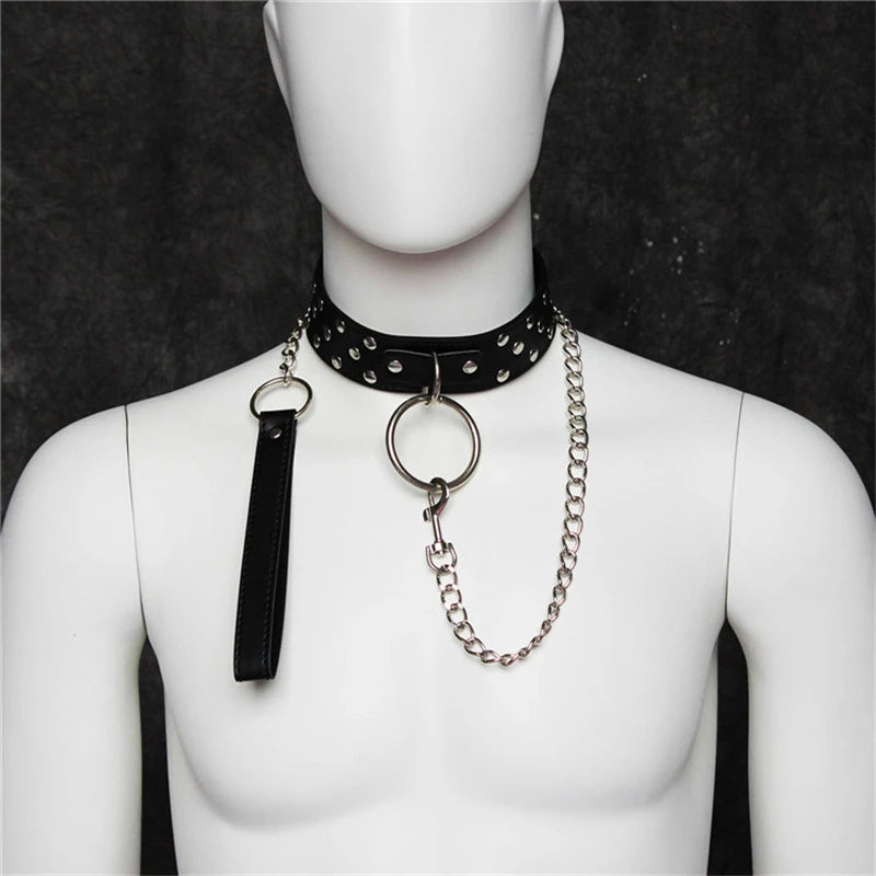 Collier de Jeu Puppy Play Ajustable - Accessoire BDSM