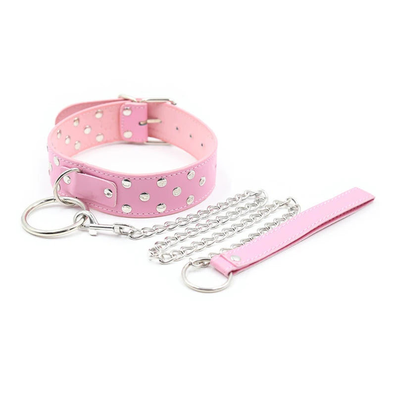 Collier de Jeu Puppy Play Ajustable - Accessoire BDSM