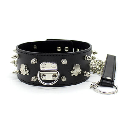 Collier de Jeu Puppy Play Ajustable - Accessoire BDSM