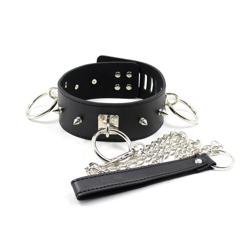 Collier de Jeu Puppy Play Ajustable - Accessoire BDSM