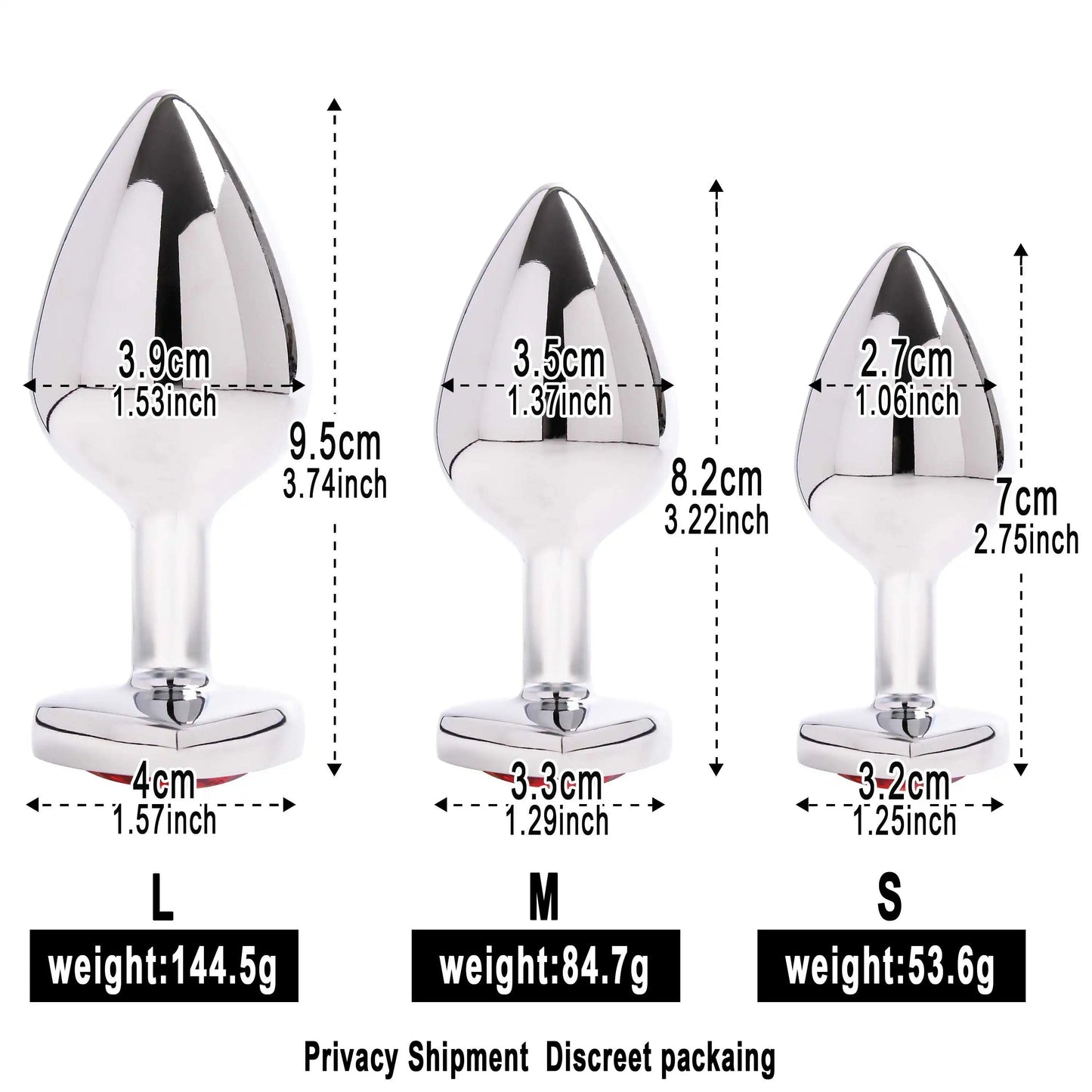 Plug Anal en Acier Inoxydable